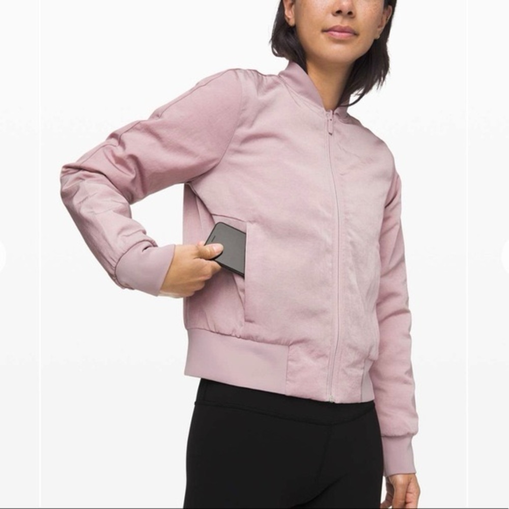 lululemon athletica Non Stop Reversible Bomber Jacket in Pink XS